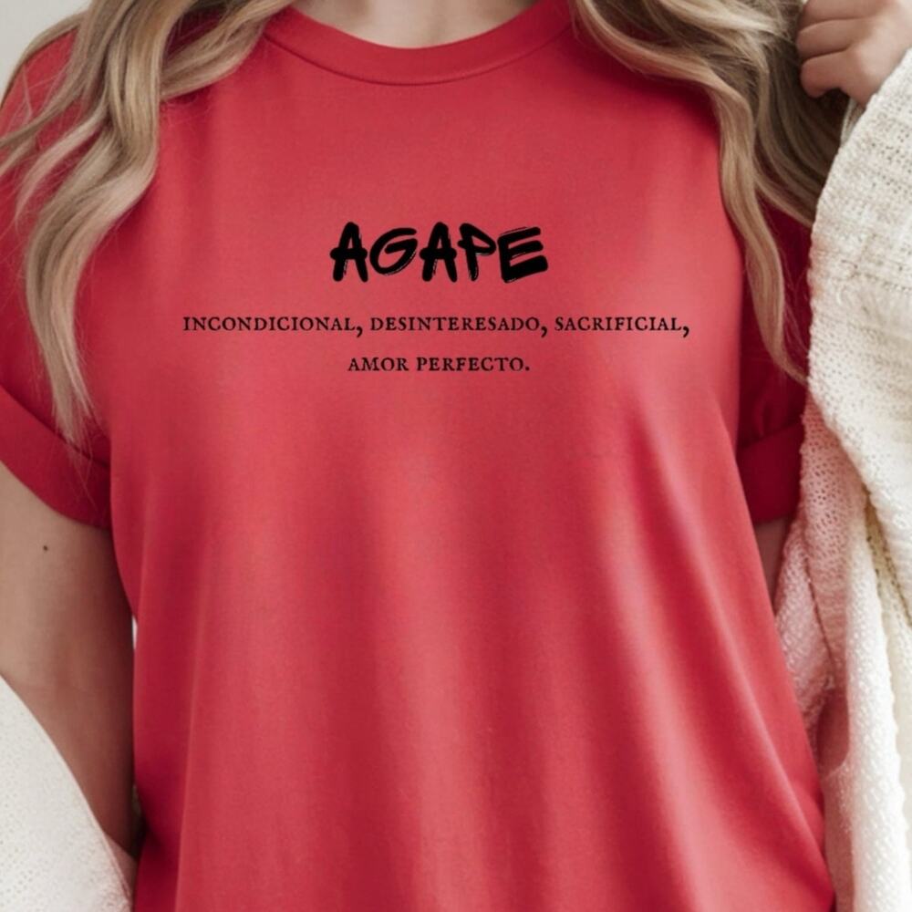 Agape Perfect Love Shirt Valentine Day Christine Faith Corinthians Graphic Tee